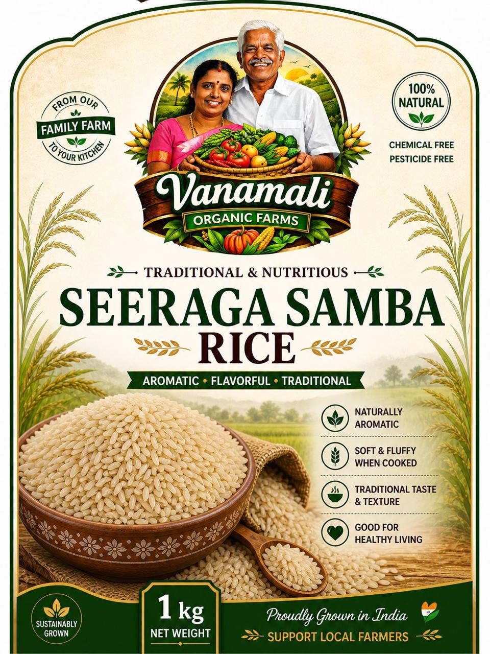 Seeraga Samba Rice / சீரக சம்பா அரிசி