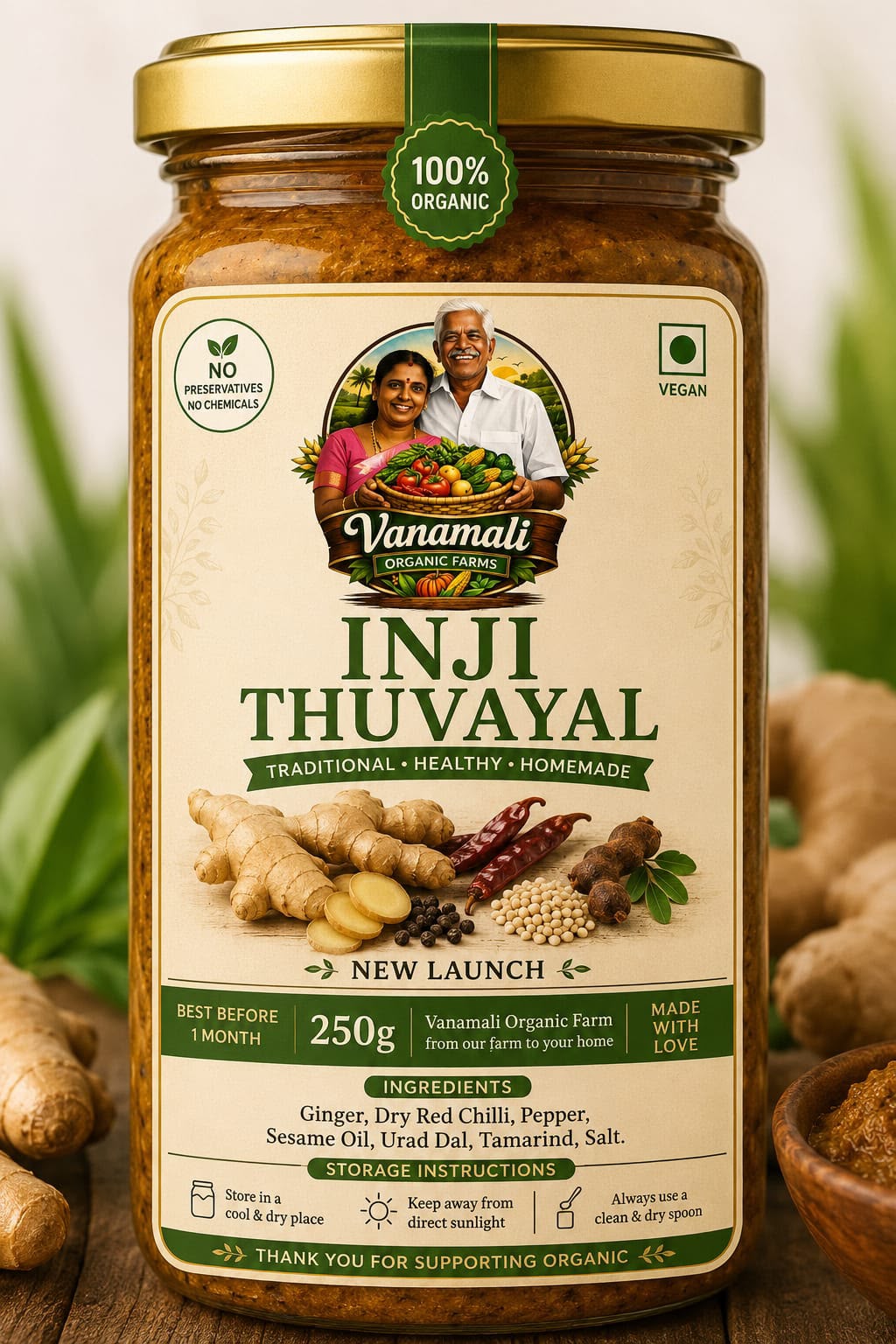Inji Thuvayal (இஞ்சி துவையல்)