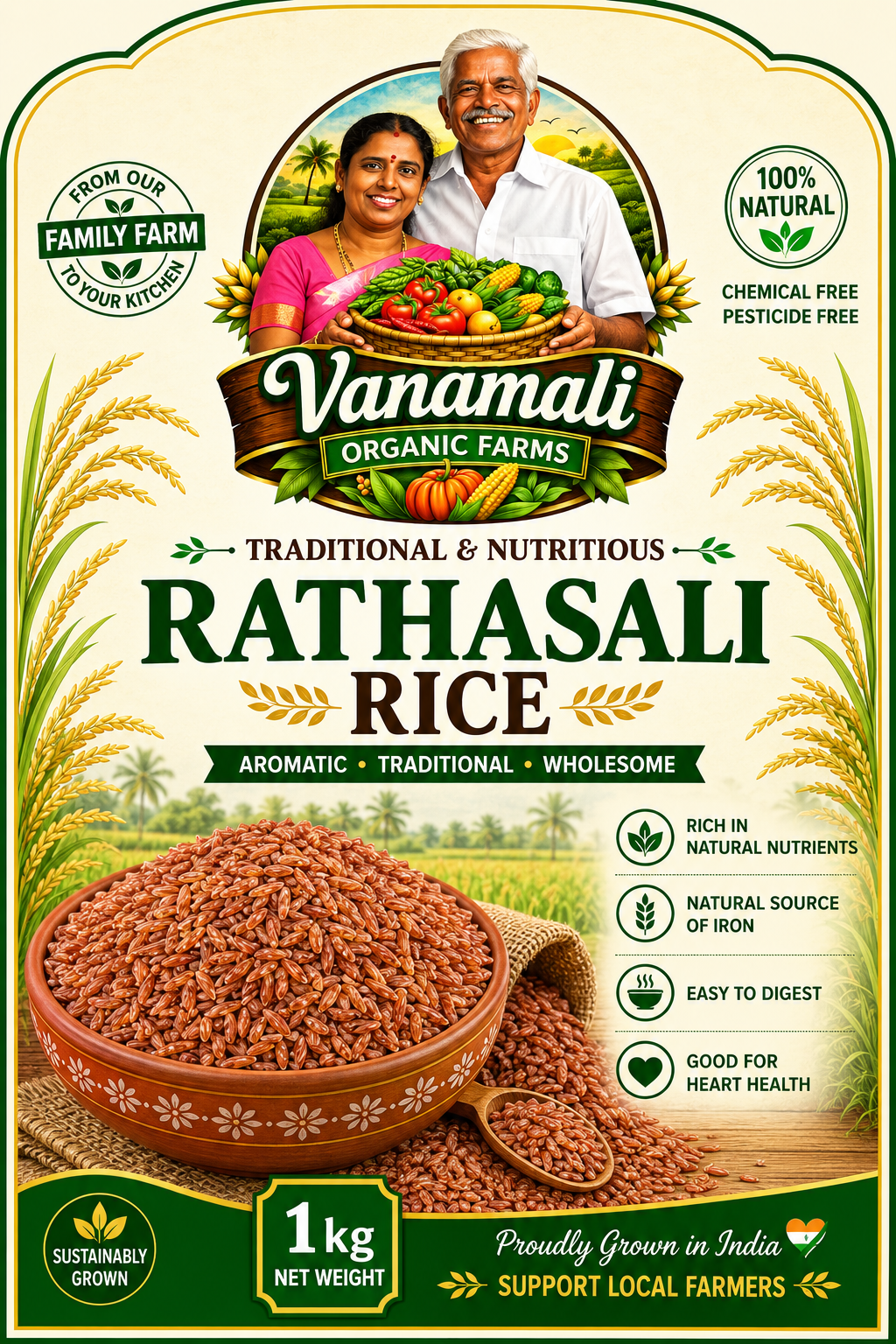 Rathasali Rice / ரத்தசாலி அரிசி