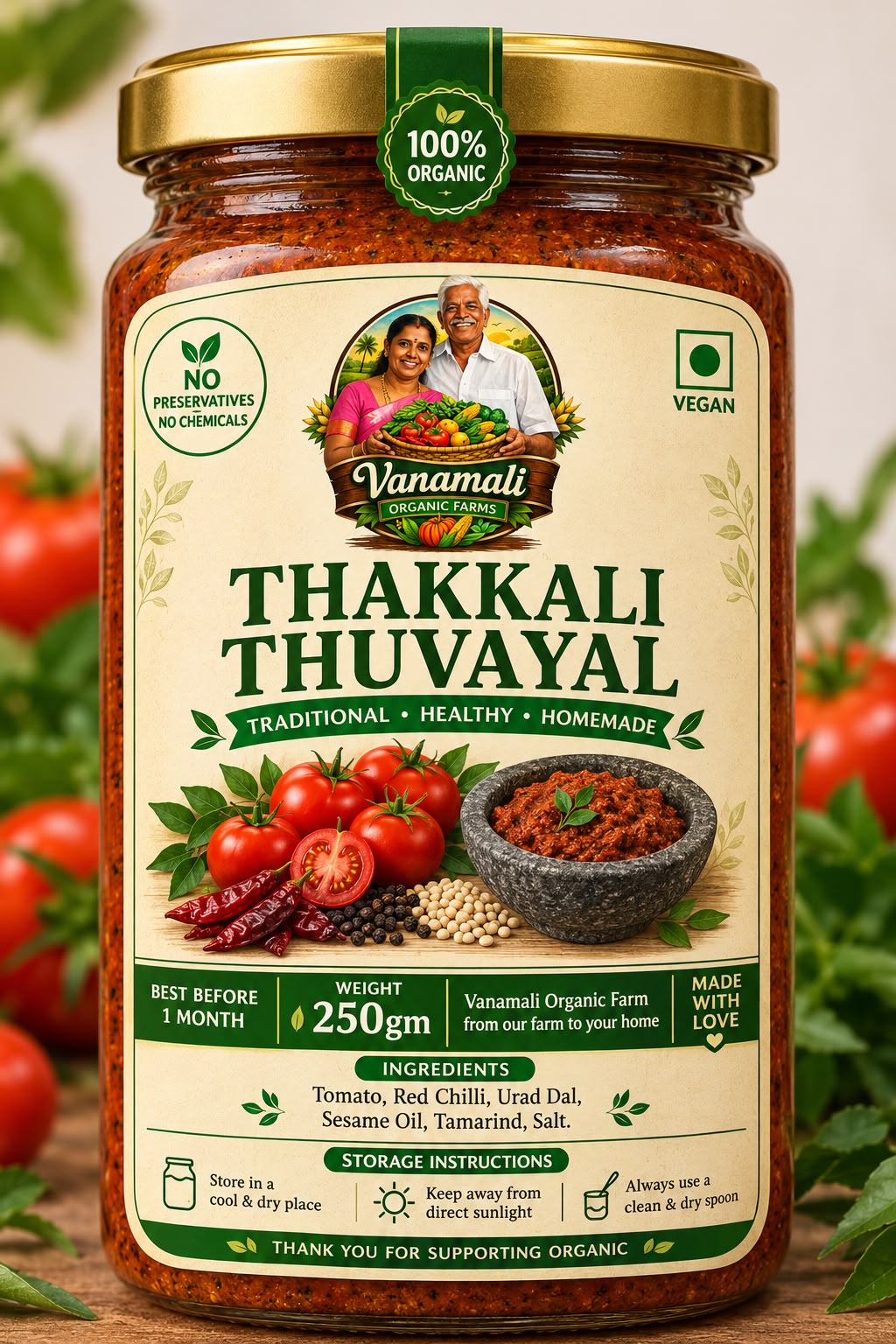 Thakkali thuvayal / தக்காளி துவையல்